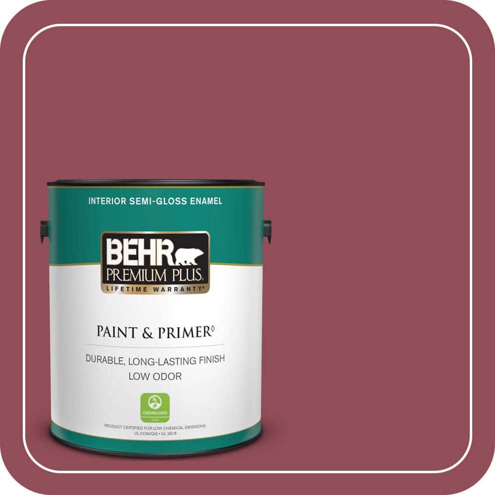 BEHR PREMIUM PLUS 1 gal. #MQ1-05 Rialto Semi-Gloss Enamel Low Odor Interior Paint & Primer