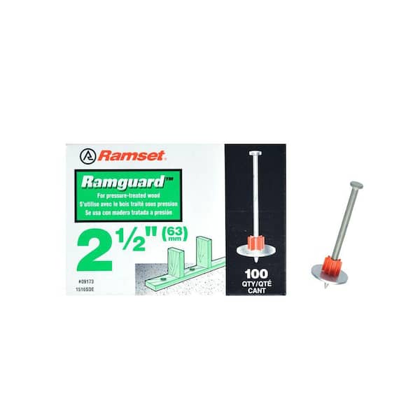 Ramset Ramguard 2-1/2 in. Drive Pins with Washers (100-Pack) (2)