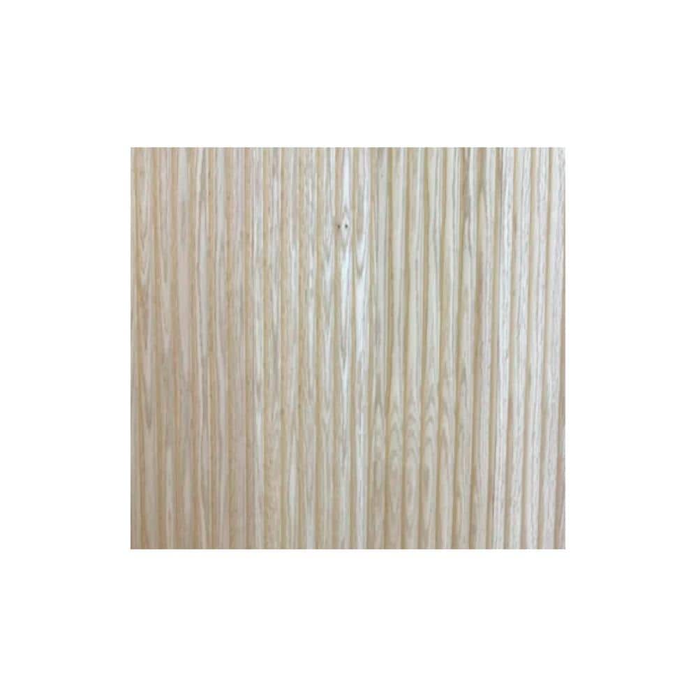 Timeline Fluted Solid Oak 1/2 in. x 5.25 in. x 72 in. 15.75 SF Unfinished Thin Scallop Real Wood Slat Wall Panels (6-Pack) (2)