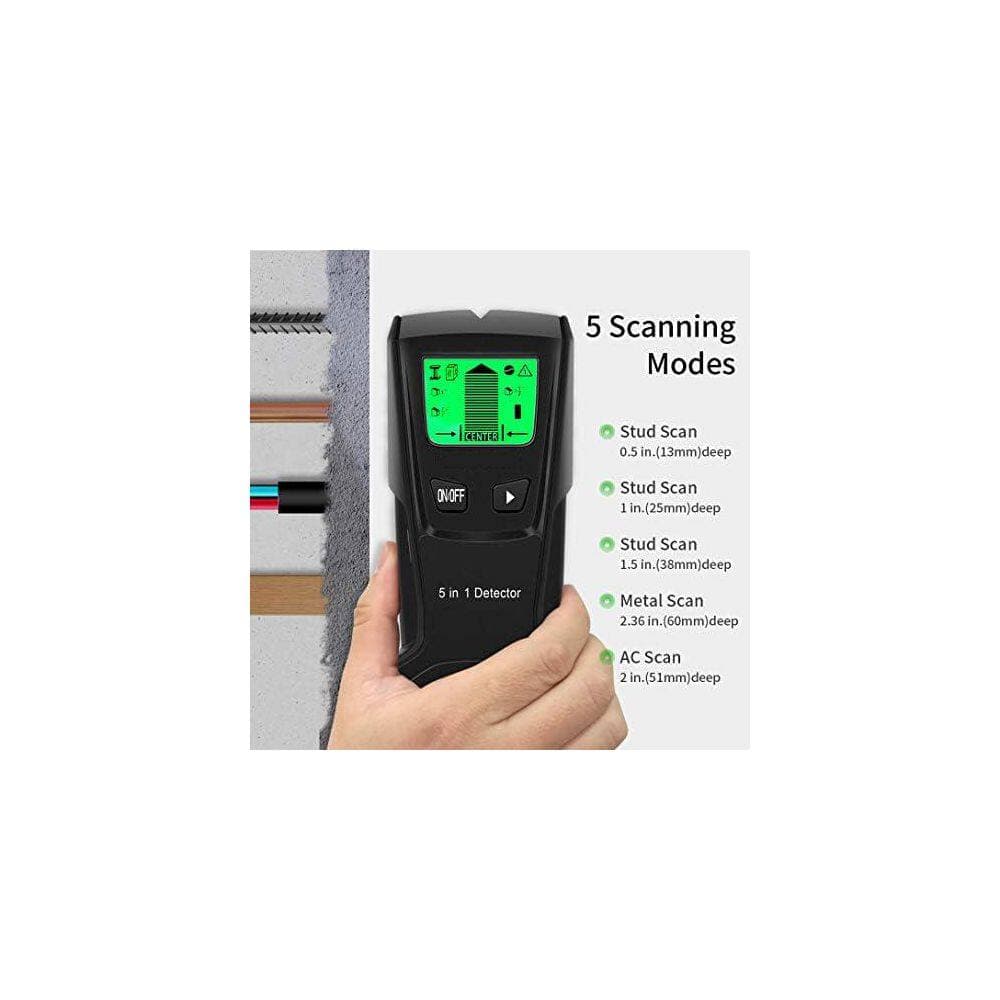 Unbranded Stud Finder Wall Scanner 5 in 1 Electronic Sensor for Wood AC Wire Metal Detection with LCD Display Sound Warning (3)