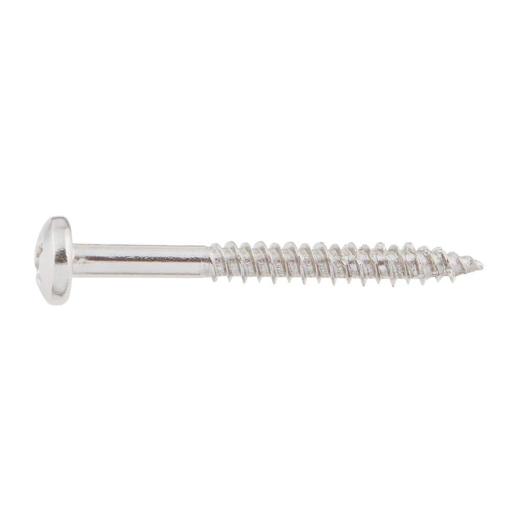 DECKMATE Marine Grade Stainless Steel #8 X 1-1/2 in. Pan Head Phillips Screw (25 Pieces) (4)
