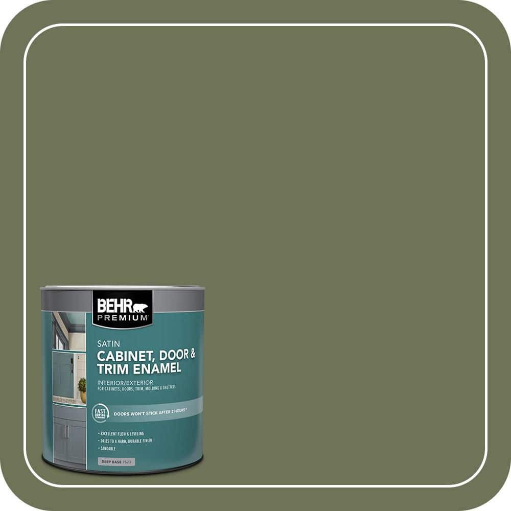 BEHR PREMIUM 1 qt. #MQ6-53 Herb Cornucopia Satin Enamel Interior/Exterior Cabinet, Door & Trim Paint