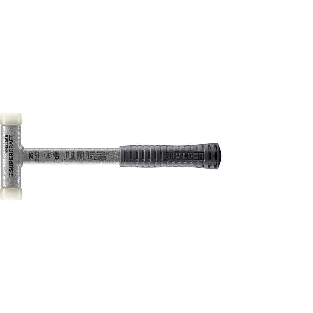 Halder Supercraft 25 Dead Blow 0.85 lbs. Nylon Hammer with 10.63 Metal Handle Rubber Grip