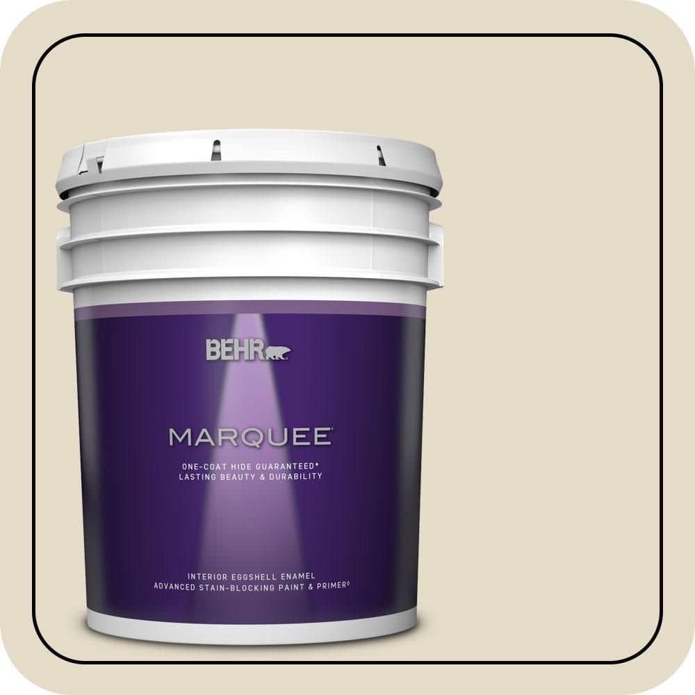 BEHR MARQUEE 5 gal. #MQ3-17 Chartreuse Frost One-Coat Hide Eggshell Enamel Interior Paint & Primer