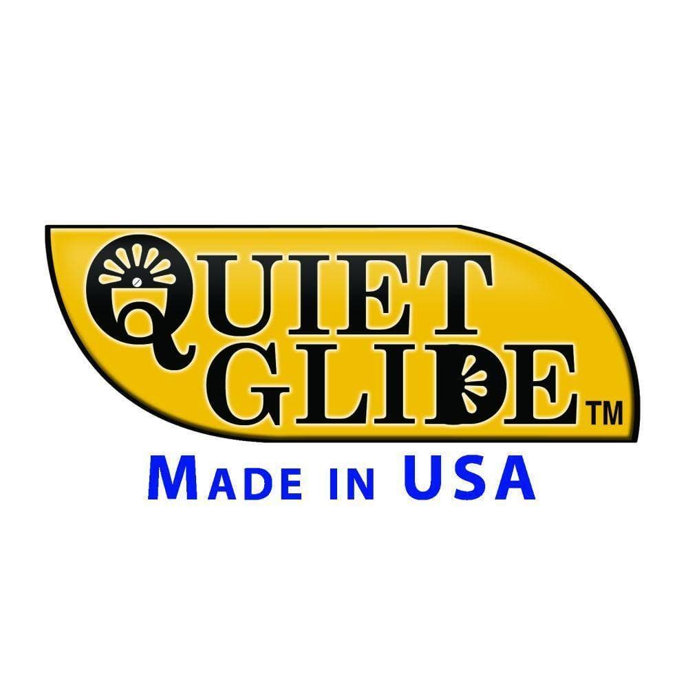 Quiet Glide 1-3/8 in. x 2-1/4 in. Dome Satin Nickel Center Floor Guide (2)