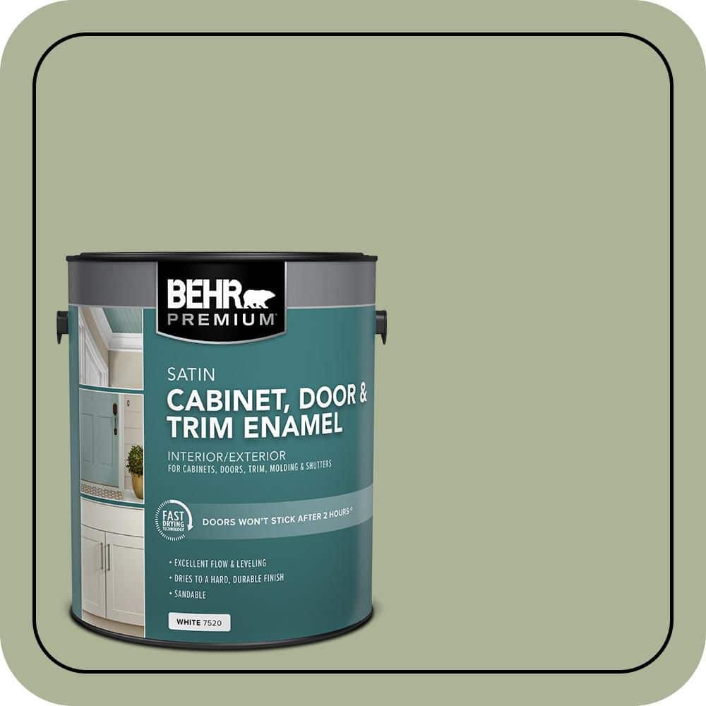 BEHR PREMIUM 1 gal. #HDC-CT-28 Cottage Hill Satin Enamel Interior/Exterior Cabinet, Door & Trim Paint (1)