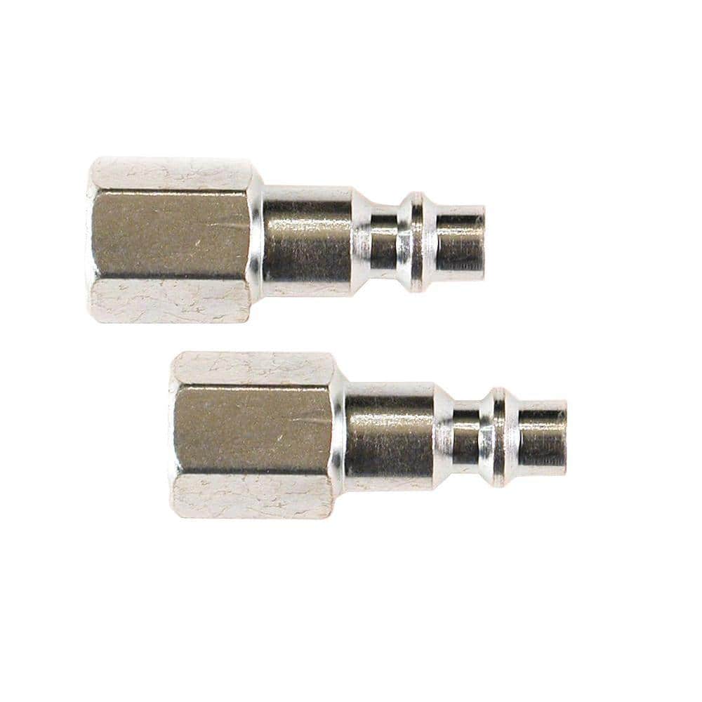 Primefit 1/4 in. Industrial Steel Plug Set with 1/4 in. Female NPT (2-Piece) (1)