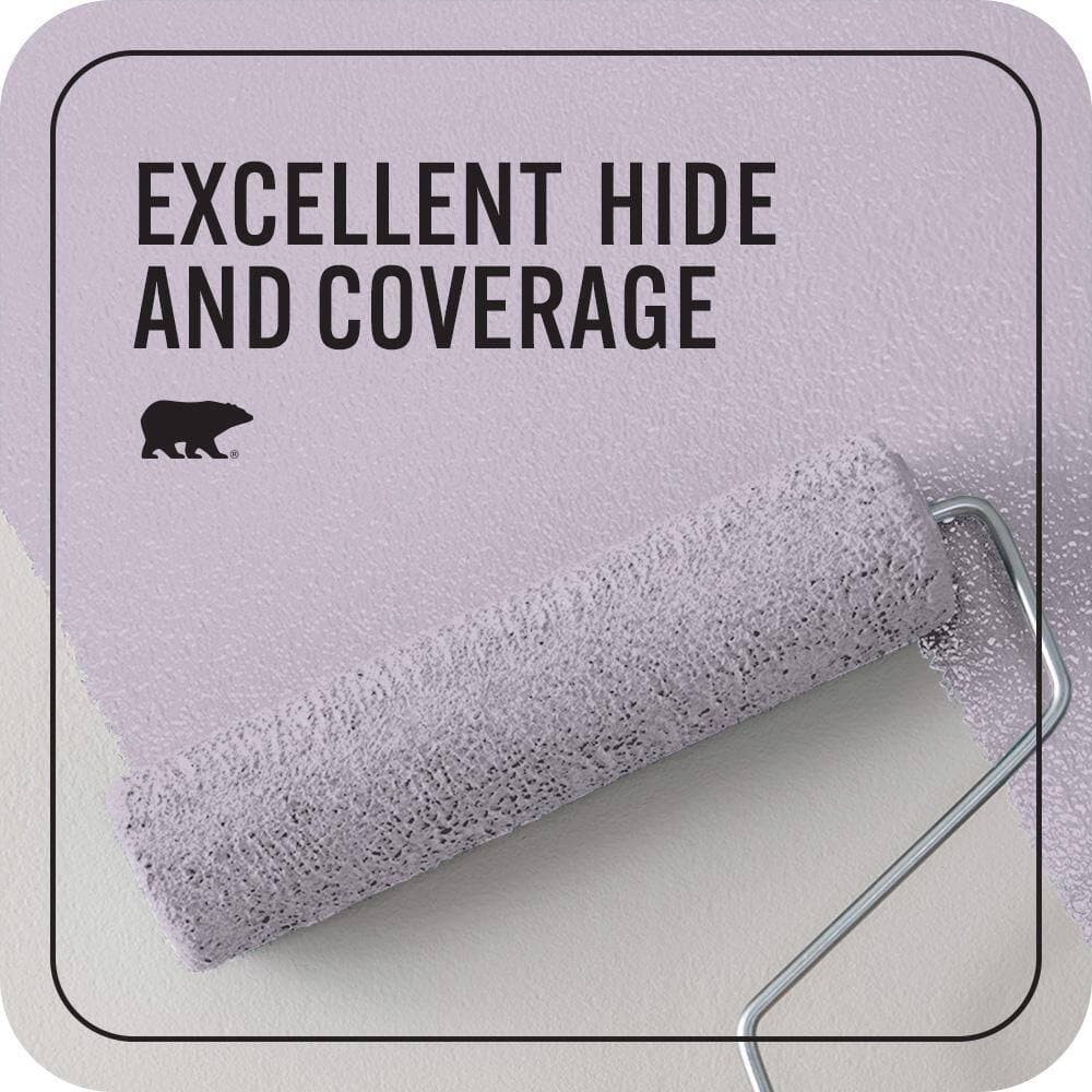 BEHR PREMIUM PLUS 1 qt. #S100-2 Romantic Poetry Flat EcoMix Plant-Based Interior Paint & Primer (2)