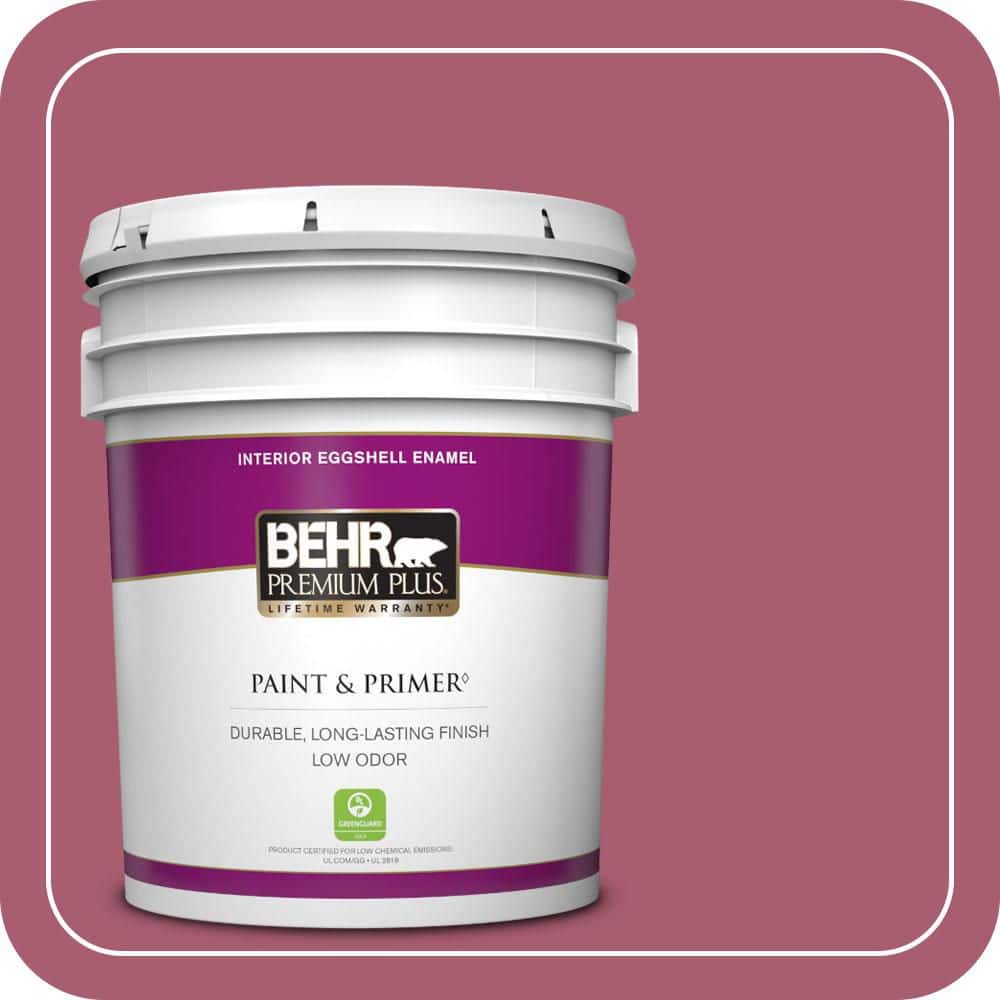 BEHR PREMIUM PLUS 5 gal. #MQ1-07 Shine Baby Shine Eggshell Enamel Low Odor Interior Paint & Primer