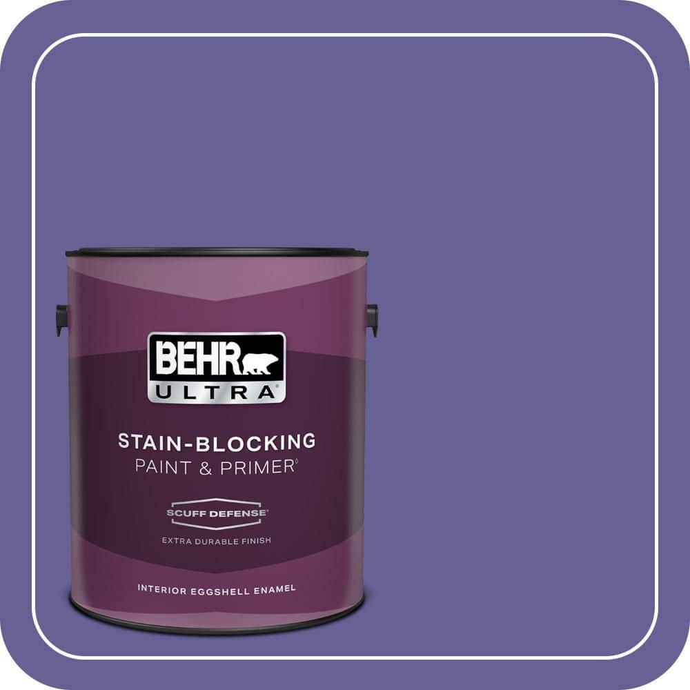 BEHR ULTRA 1 gal. #T15-13 Prime Purple Extra Durable Eggshell Enamel Interior Paint & Primer