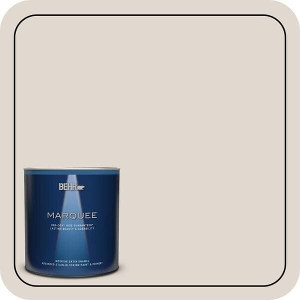 BEHR PREMIUM PLUS 5 gal. #PPL-78 Taupe Mist Semi-Gloss Enamel Low Odor Interior Paint & Primer (3)