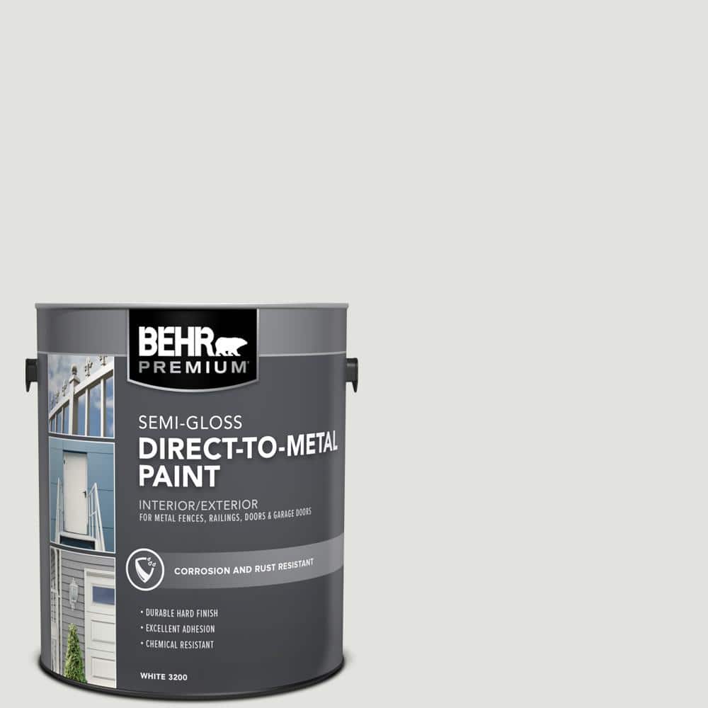 BEHR PREMIUM 1 gal. #BL-W13 Silver Polish Semi-Gloss Direct to Metal Interior/Exterior Paint (1)