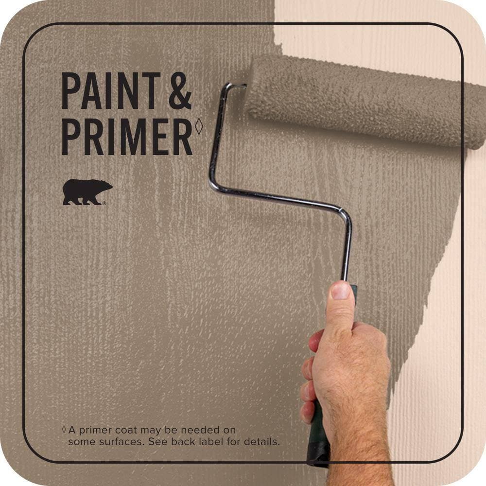 BEHR PREMIUM PLUS 1 qt. #MQ2-48 Sturdy Brown Flat Exterior Paint & Primer (3)
