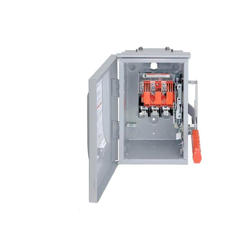 Siemens Heavy Duty 30 Amp 600-Volt 3-Pole Outdoor Non-Fusible DC Photovoltaic Rated Safety Switch (2)