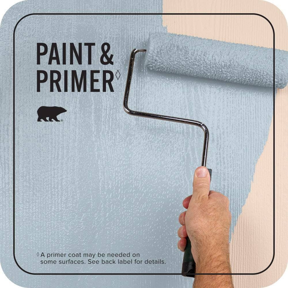 BEHR PREMIUM PLUS 1 qt. #PPU14-15 Denim Light Flat Exterior Paint & Primer (2)