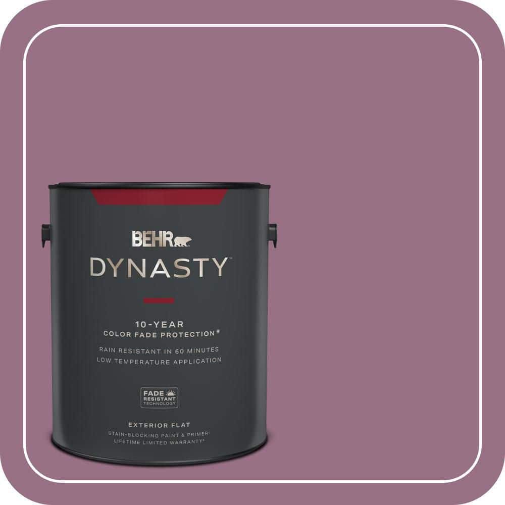 BEHR DYNASTY 1 gal. #690D-6 Meadow Flower Flat Exterior Stain-Blocking Paint & Primer