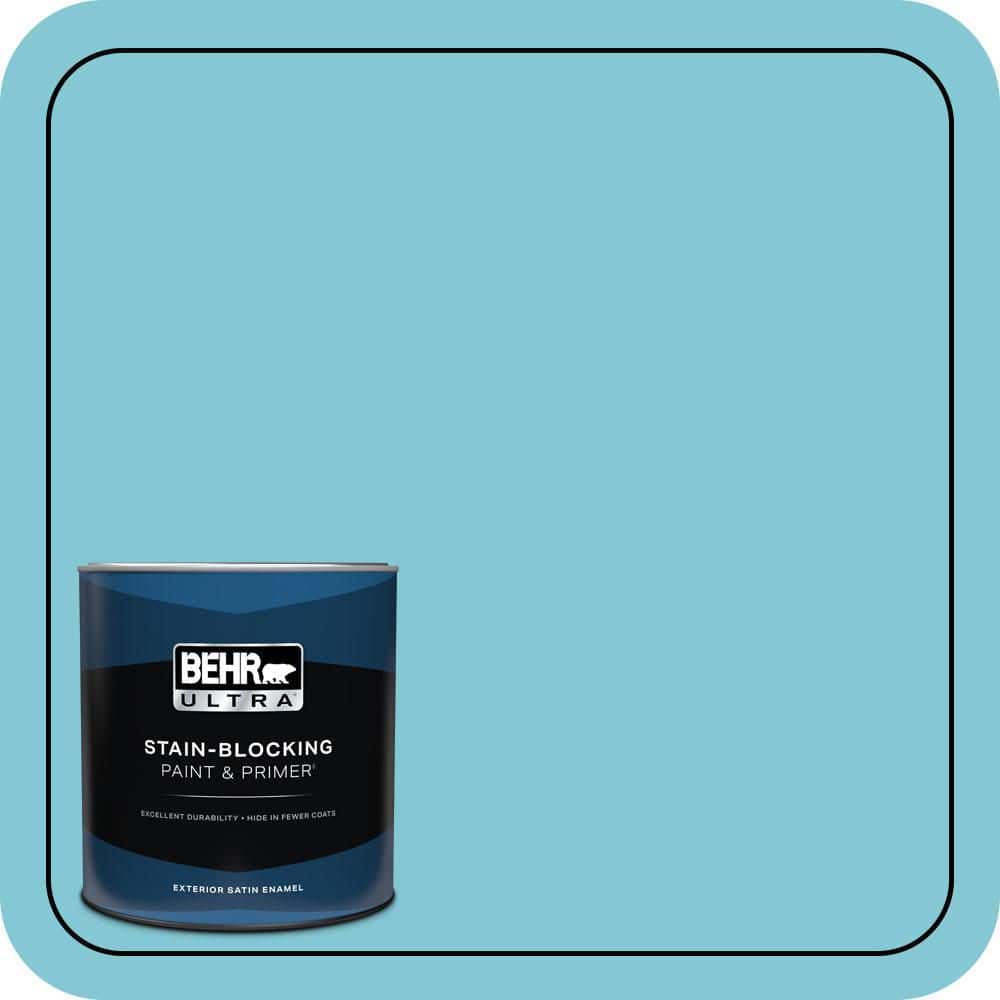 BEHR ULTRA 1 qt. #MQ4-50 Not a Cloud in Sight Satin Enamel Exterior Paint & Primer