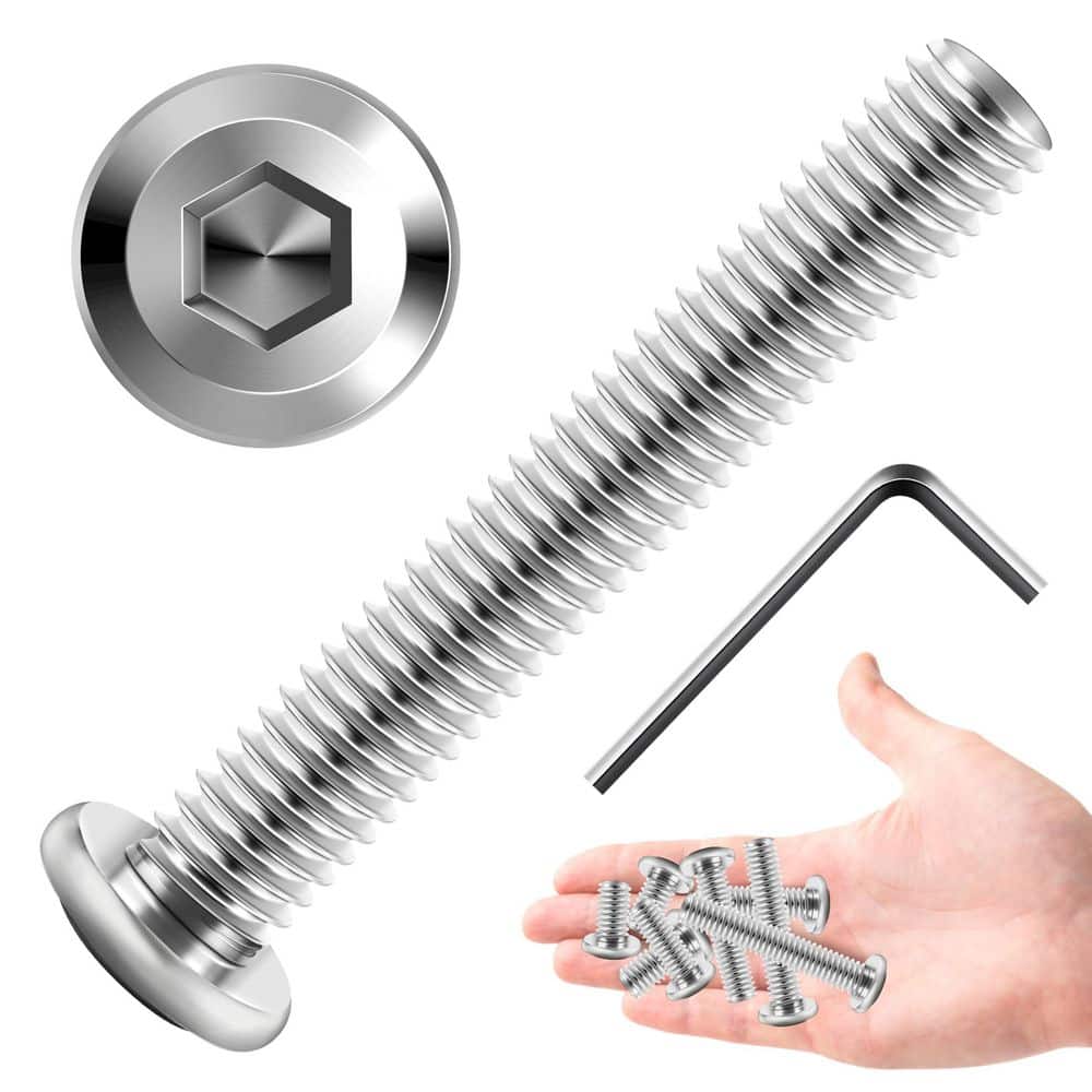 MYWISH M8 x 50 mm Stainless Steel Hex Button Head Socket Cap Screws (30-Pack) (1)