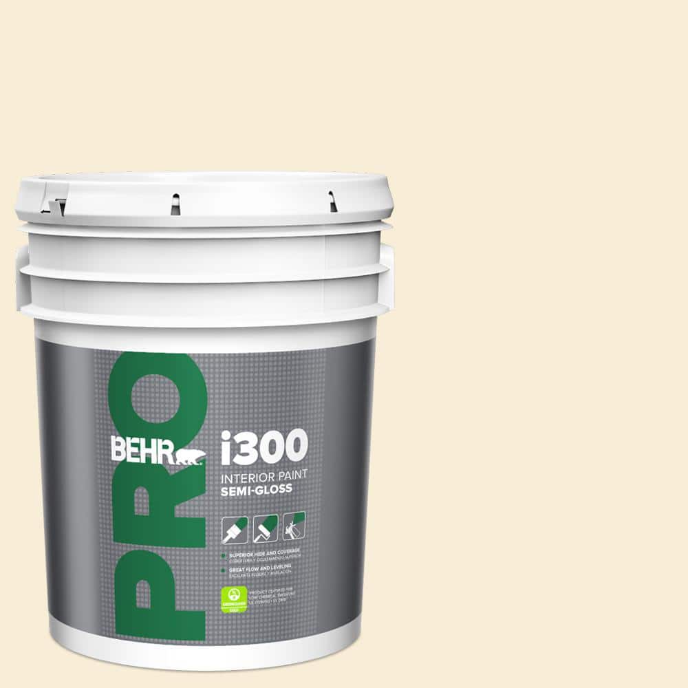 BEHR PRO 5 gal. #PPU6-09 Polished Pearl Semi-Gloss Interior Paint