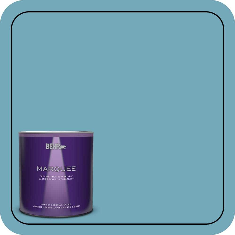 BEHR MARQUEE 1 qt. #S460-4 Snowboard One-Coat Hide Eggshell Enamel Interior Paint & Primer