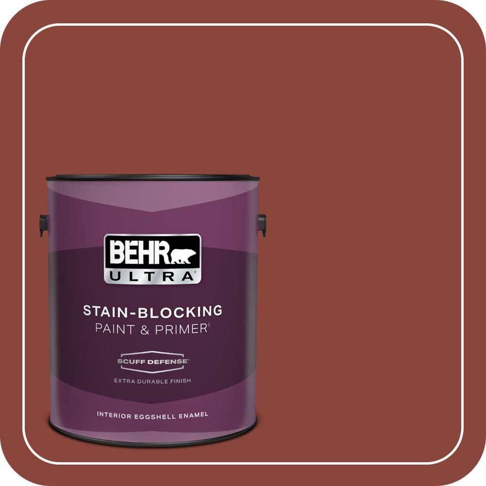 BEHR PREMIUM PLUS #ECC-46-3 Red Hawk Enamel Low Odor & Primer (1)