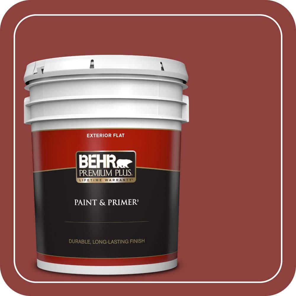 BEHR PREMIUM PLUS 5 gal. #PPU2-03 Allure Flat Exterior Paint & Primer