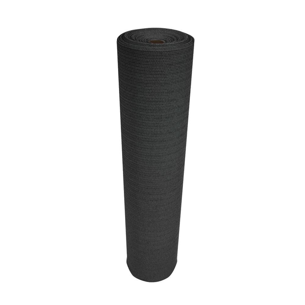 Coolaroo 6 ft. x 100 ft. Black Privacy Fence Screen HDPE Fabric with Knitted Eyelets for Chain Link Garden Fence (2)