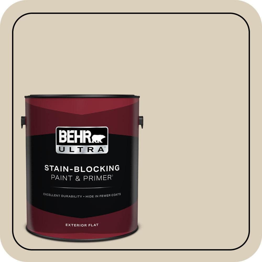 BEHR ULTRA 1 gal. #MQ3-15 Bell Tower Flat Exterior Paint & Primer
