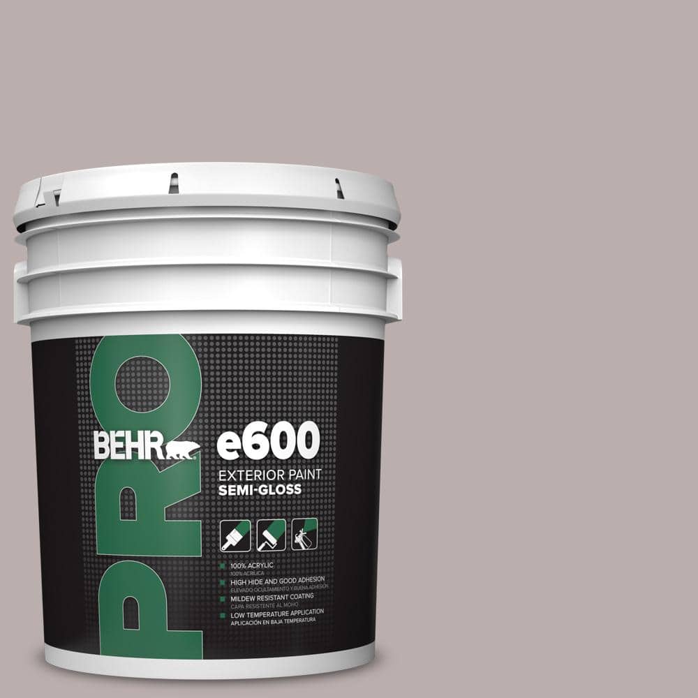 BEHR PRO 5 gal. #PPU17-11 Vintage Mauve Semi-Gloss Exterior Paint