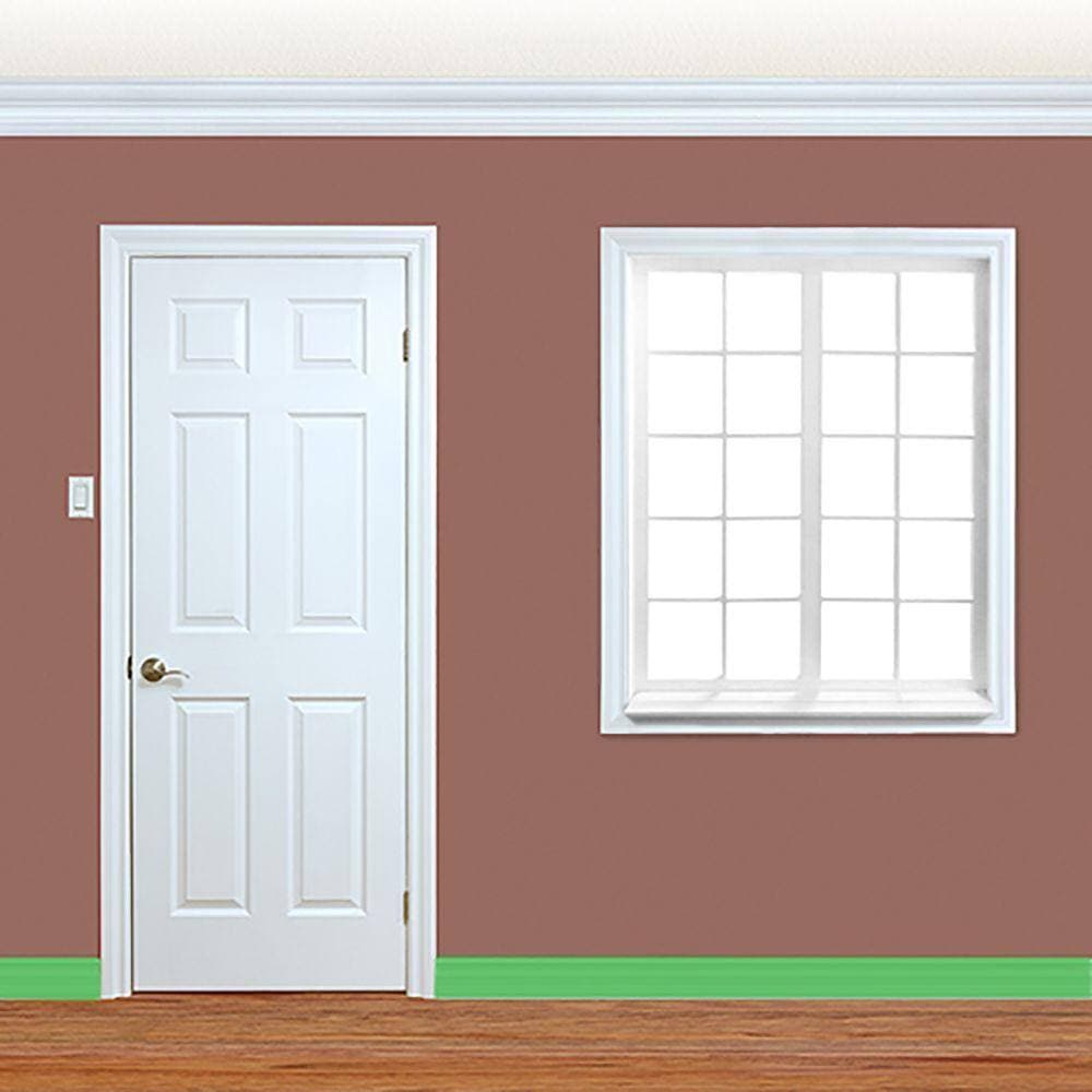 Builder's Choice OP 614 3/4 in. x 3/4 in. Treated Primed Finger-Jointed Pine Quarter Round Moulding (4)