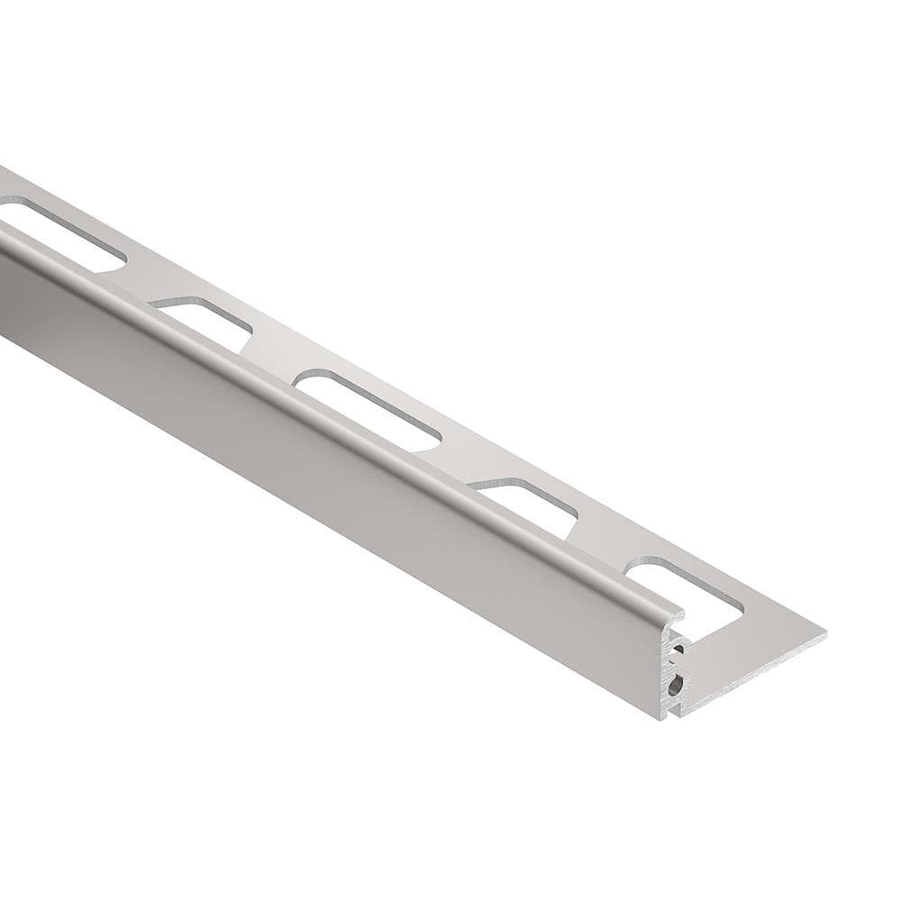 Schluter Jolly Satin Anodized Aluminum 0.5 in. x 120 in. Metal L-Angle Tile Edge Trim (1)
