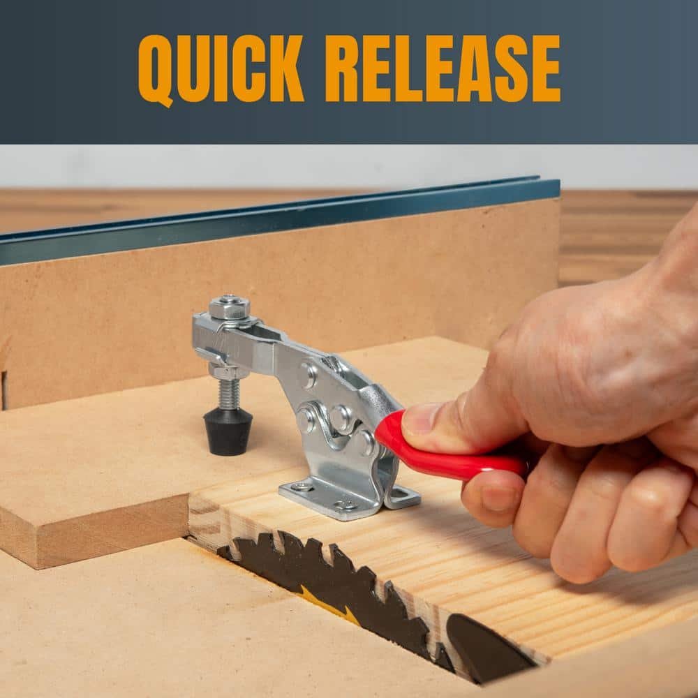 ‎POWERTEC 300 lbs. Horizontal Quick-Release 201B Toggle Clamp (12-Pack) (2)