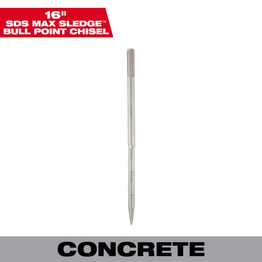 Milwaukee 16 in. SLEDGE SDS-MAX Bull Point Chisel