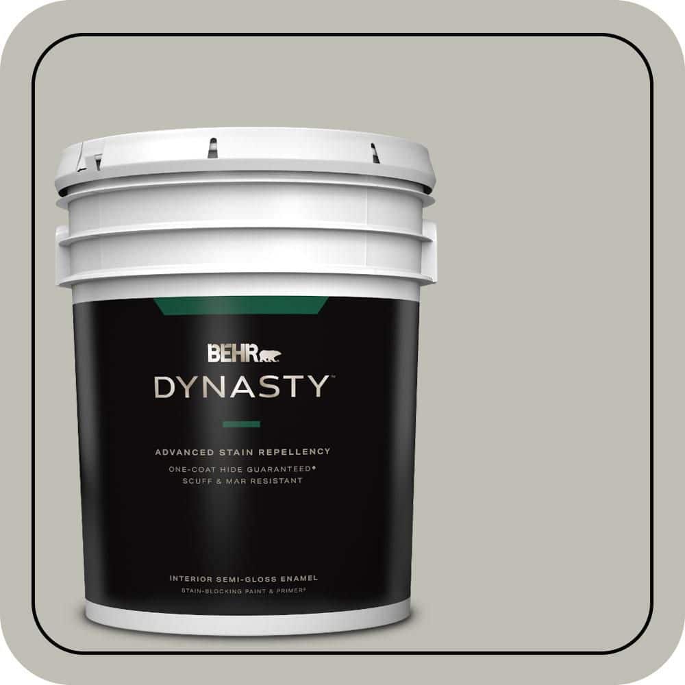 BEHR DYNASTY 5 gal. #N370-3 Light Year One-Coat Hide Semi-Gloss Enamel Interior Stain-Blocking Paint & Primer