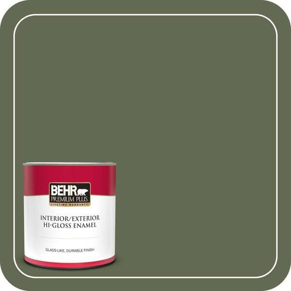 BEHR PREMIUM PLUS #ICC-87 Rosemary Sprig Enamel Low Odor & Primer (3)