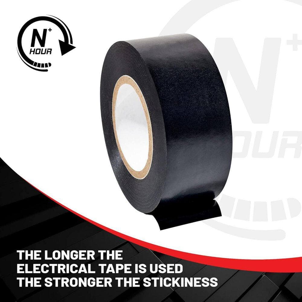 Yichuhaoxi 1 x 50 ft. Electrical Wire Harness Cloth Tape Black 5-Pack (3)
