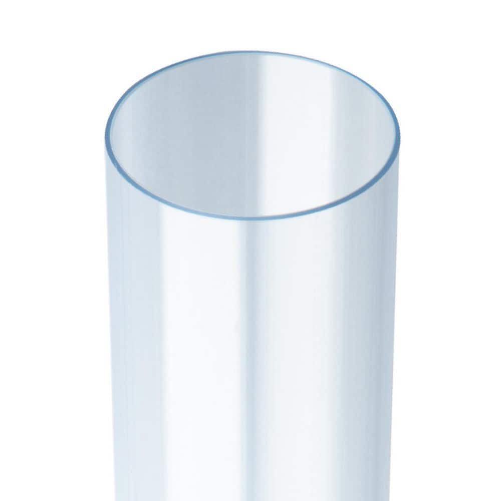 ‎POWERTEC 2-1/2 in. x 36 in. Long Clear Pipe for Dust Collection Hose & Fittings