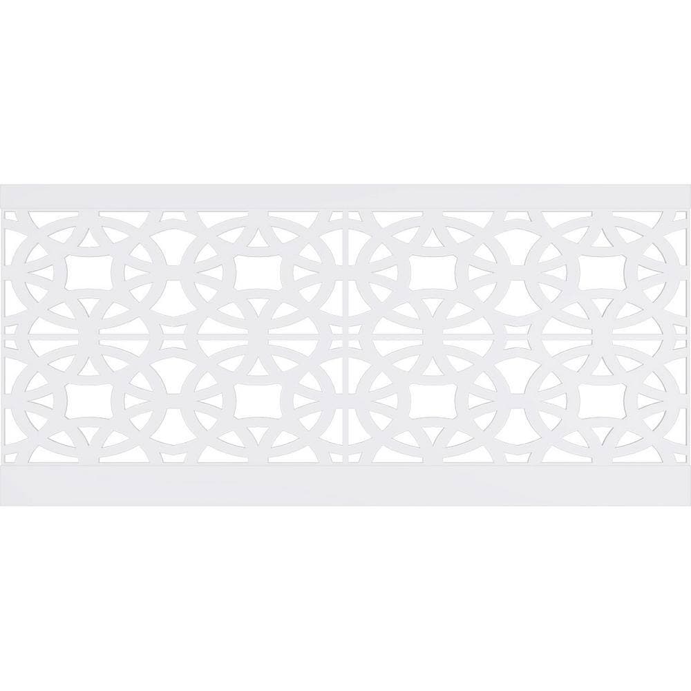 Ekena Millwork 44 in. H x 94-1/2 in. W 28.92 sq. ft. Brownsville PVC Wainscot Paneling Kit (2)