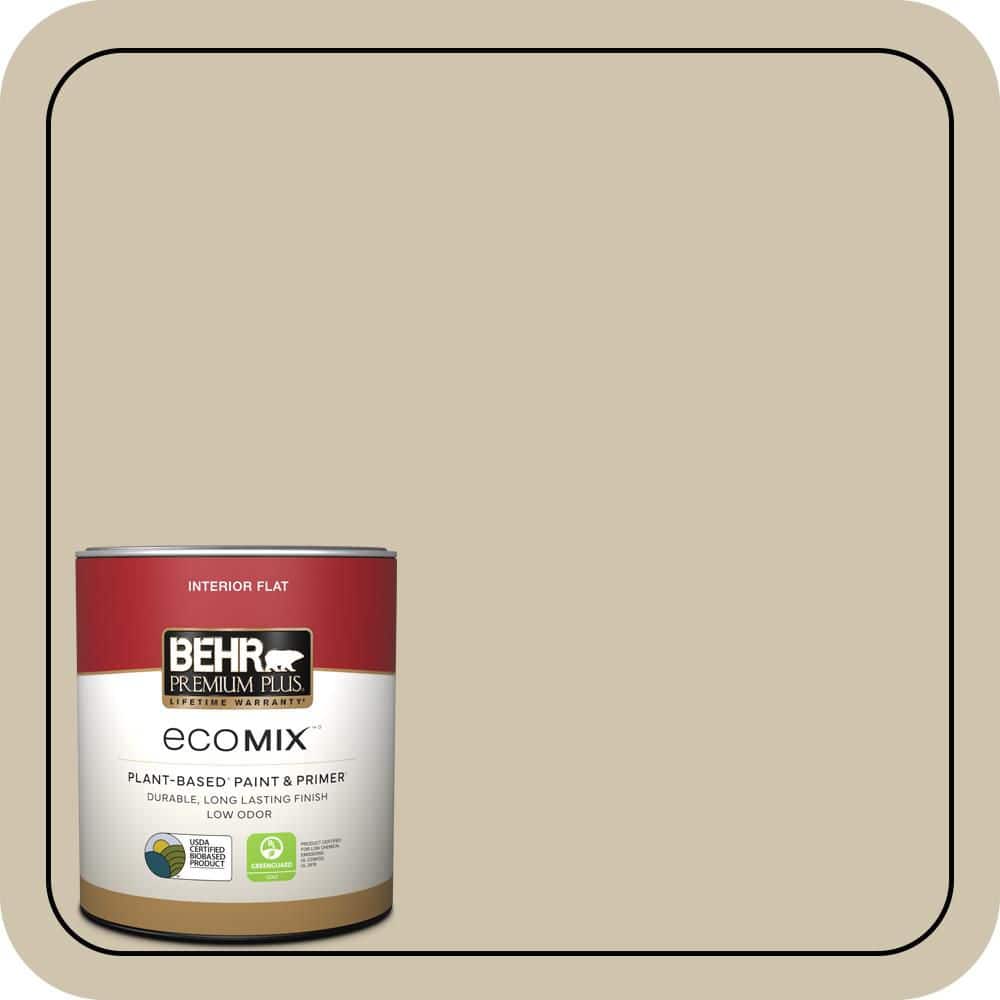 BEHR PREMIUM PLUS Home Decorators #HDC-NT-18 Yuma Sand Flat EcoMix Plant-Based & Primer