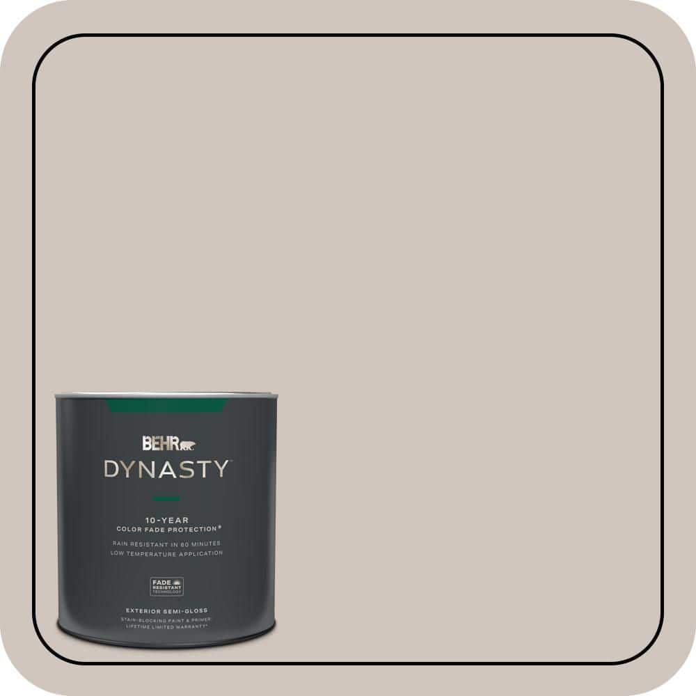 BEHR DYNASTY 1 qt. #PWN-71 Smoked Umber Semi-Gloss Exterior Stain-Blocking Paint & Primer