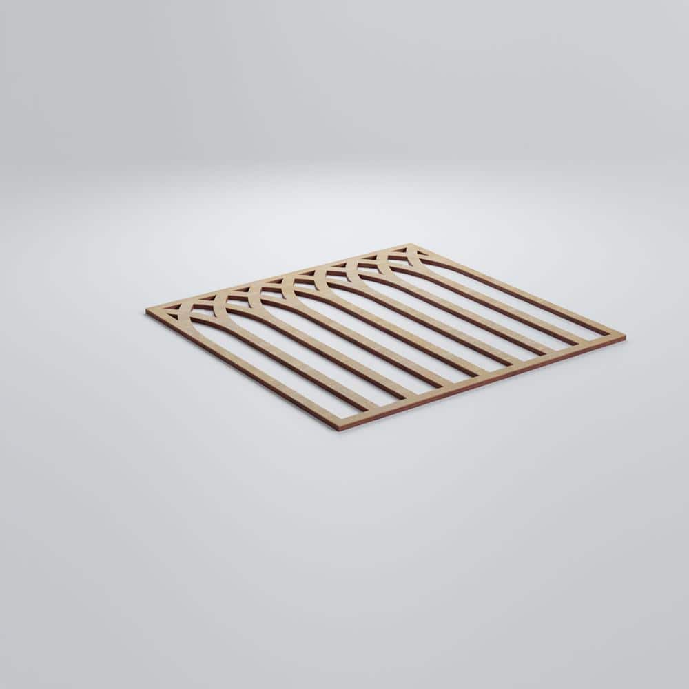 Ekena Millwork 15-3/8" x 15-3/8" x 1/4" Medium Cedar Park Decorative Fretwork Wood Wall Panels, Birch (20-Pack) (3)