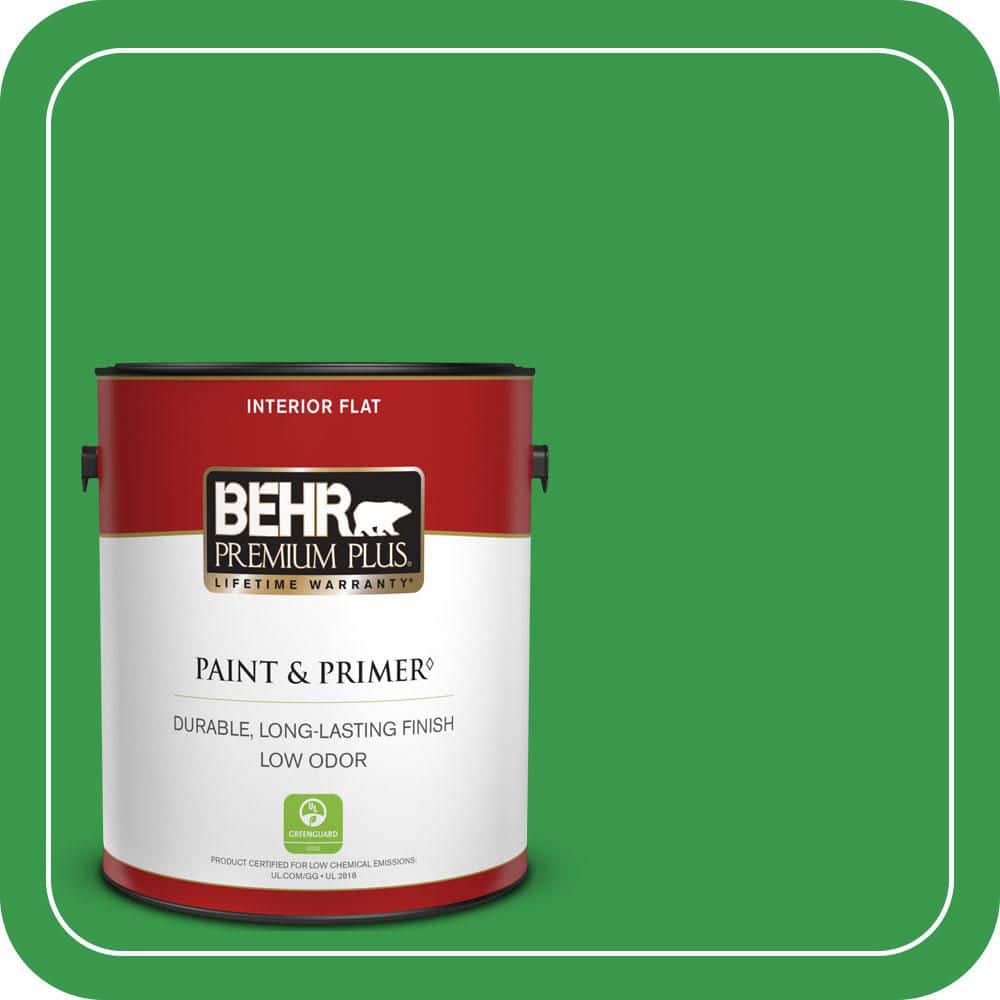 BEHR PREMIUM PLUS #450B-6 Formal Garden Flat Low Odor & Primer (1)