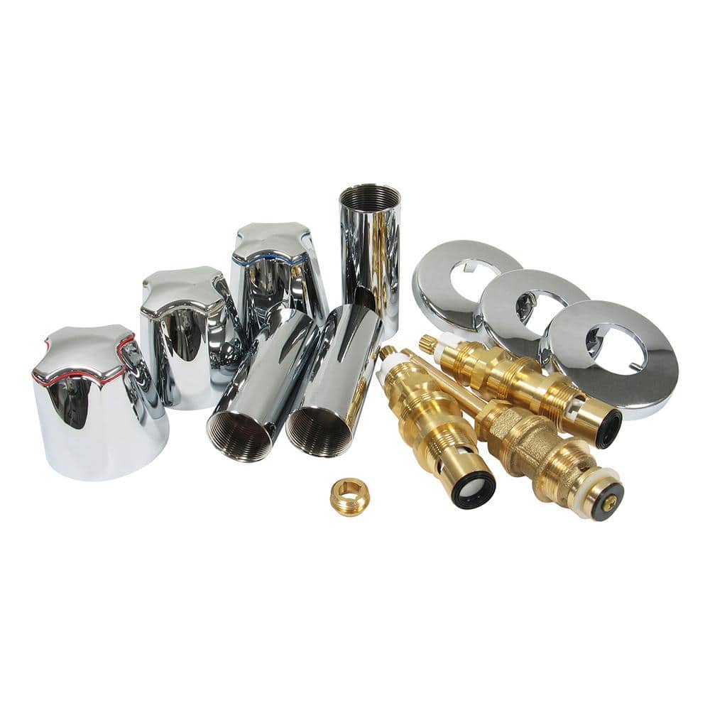 Everbilt 3-Handle Shower Valve Repair Kit with Ceramic Stems for Pfister Tub/Shower Faucets Replaces 910-030 and 910-382