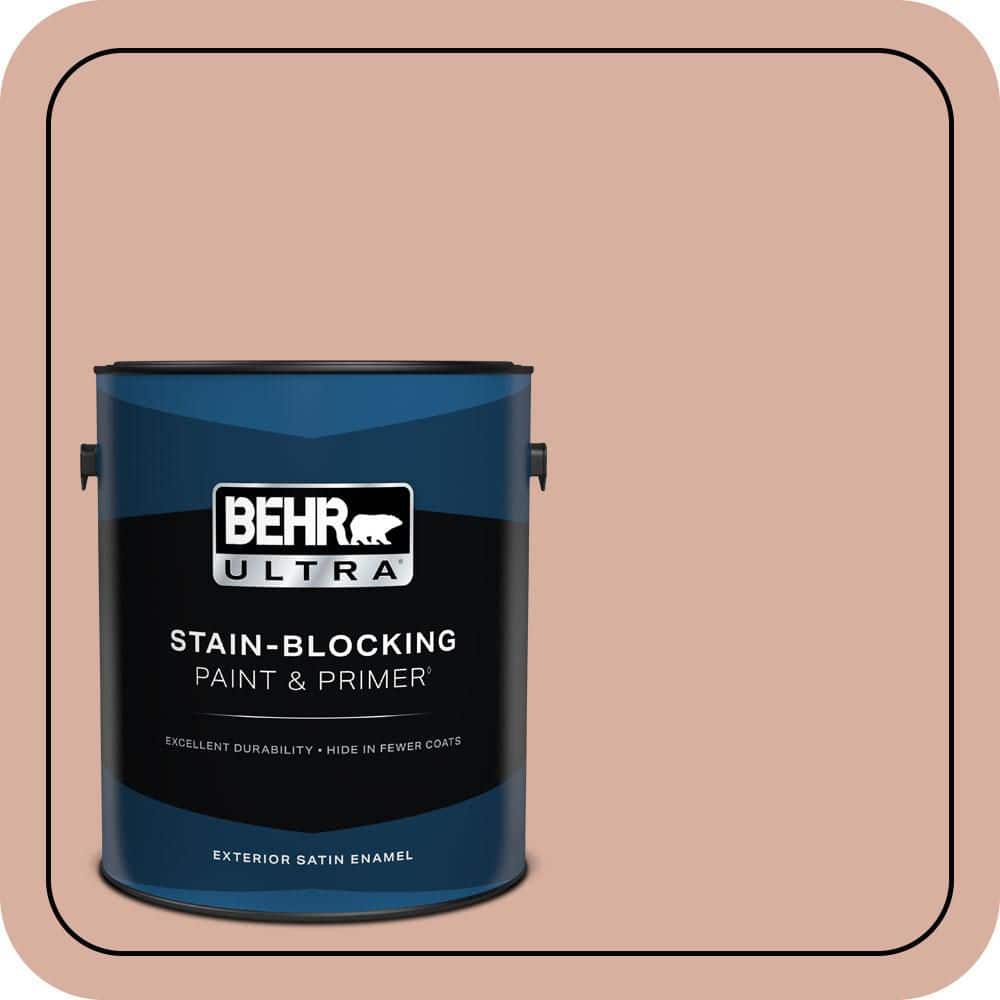 BEHR ULTRA 1 gal. #S180-3 Flowerpot Satin Enamel Exterior Paint & Primer