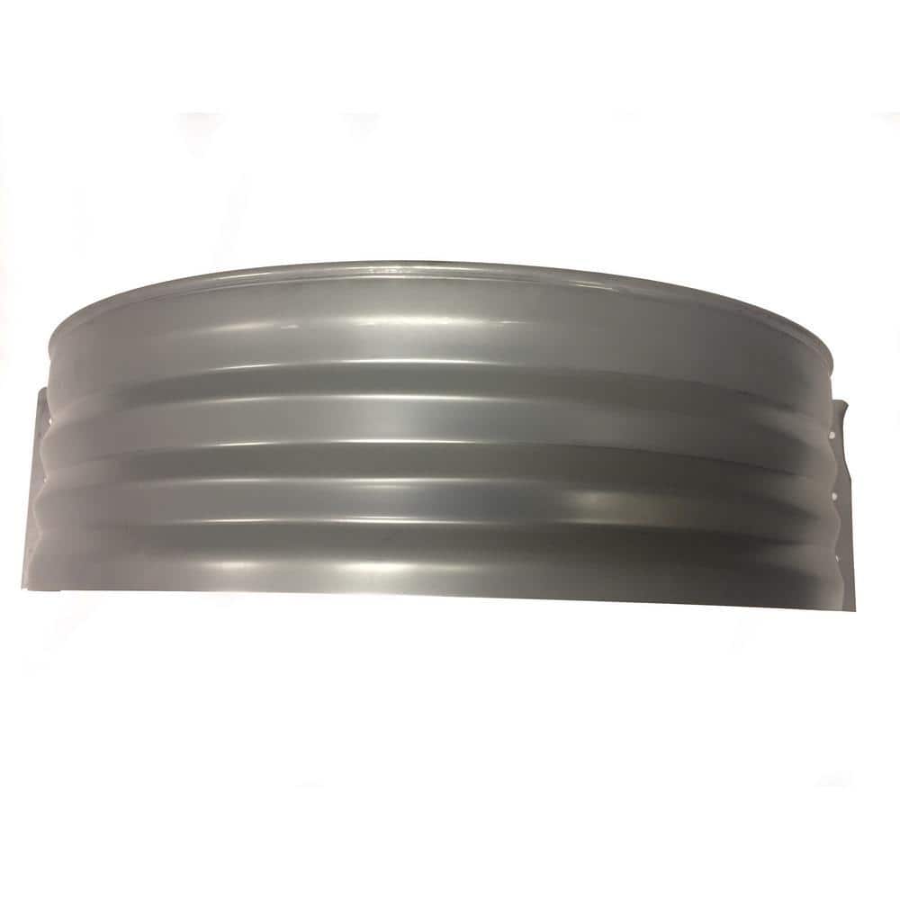 Vestal Manufacturing Vestal 37 in. x 24 in. Galvanized Metal Round Window Well