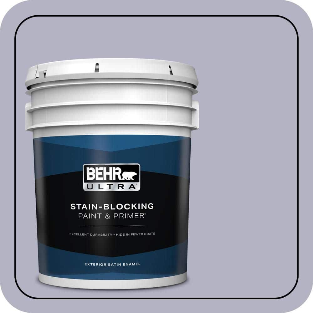 BEHR ULTRA 5 gal. #640F-4 Fading Sunset Satin Enamel Exterior Paint & Primer