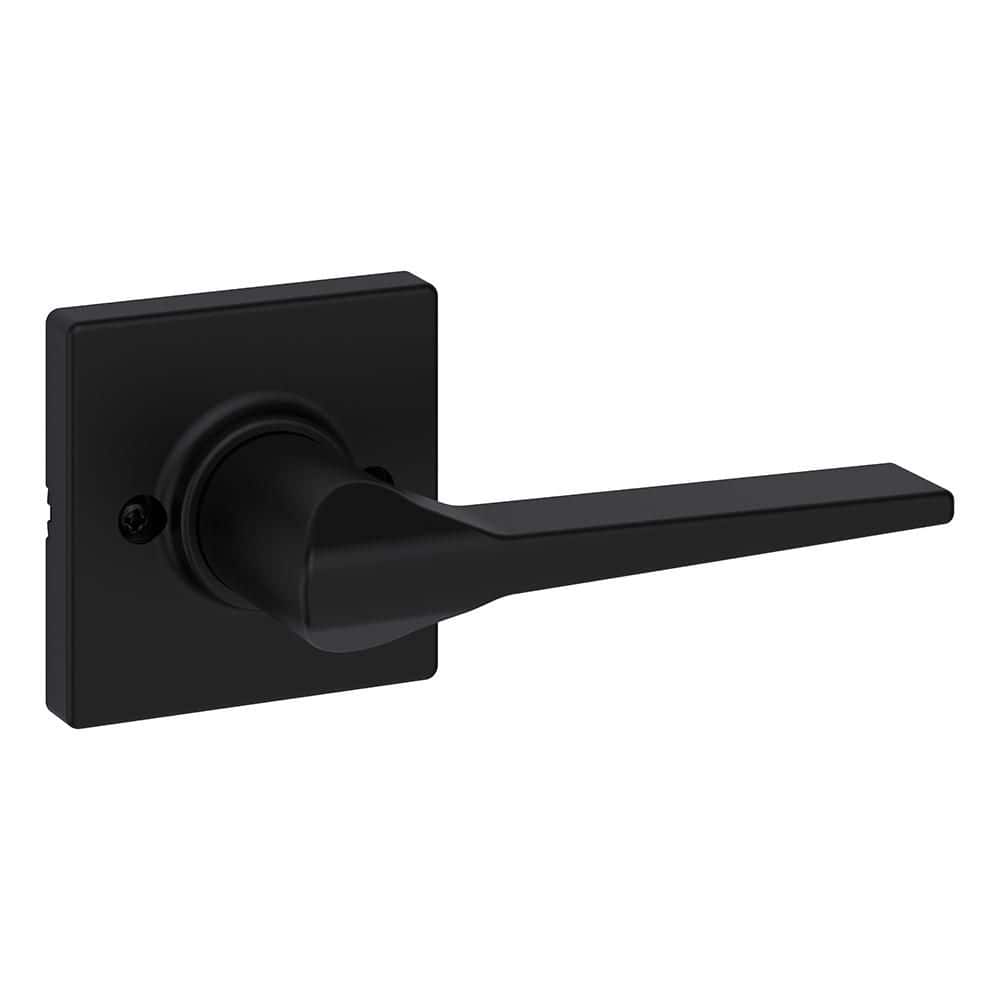 Kwikset Hollis Matte Black Half-Dummy Door Lever