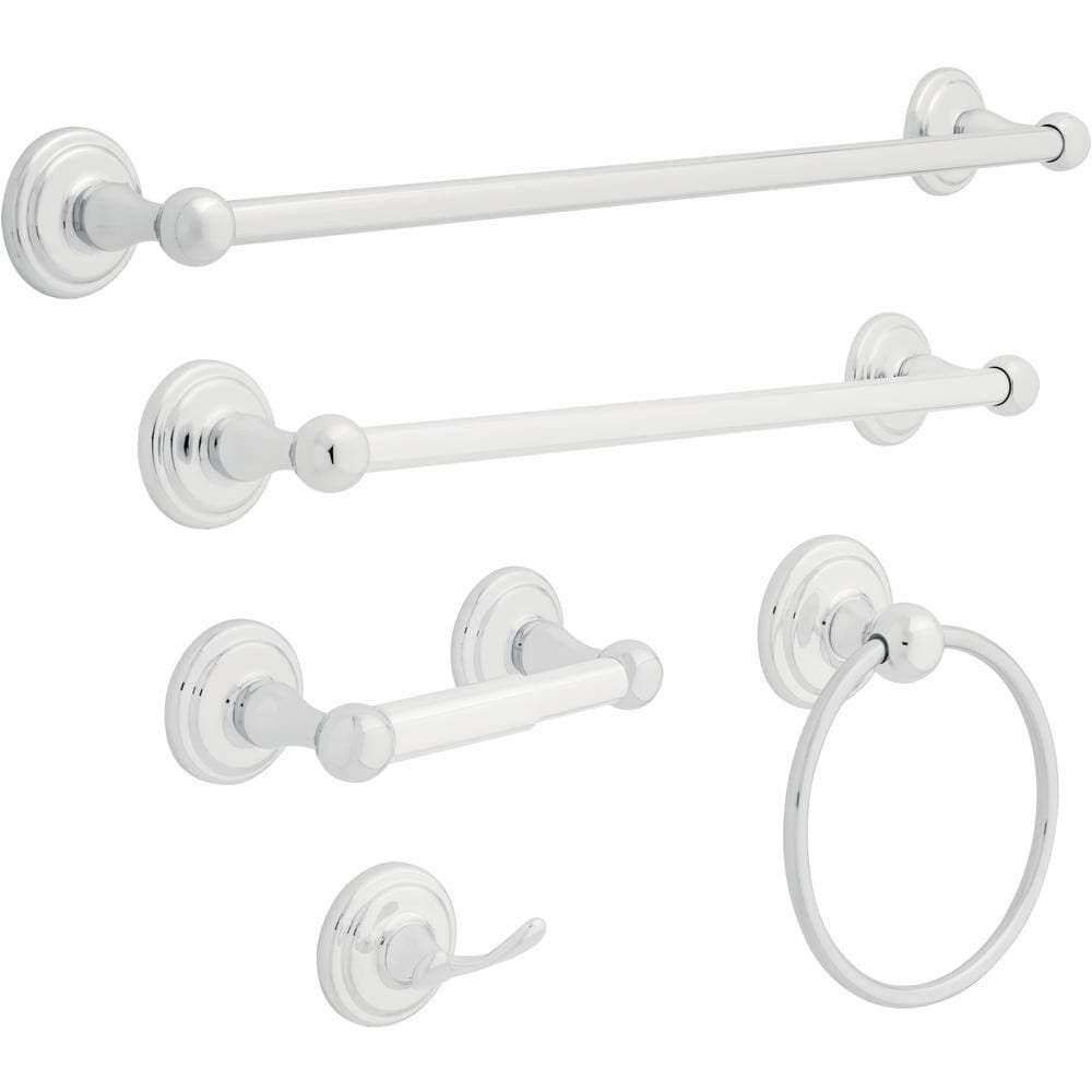 Franklin Brass Jamestown J-Hook Towel Hook Bath Hardware Accessory in Polished Chrome (3)