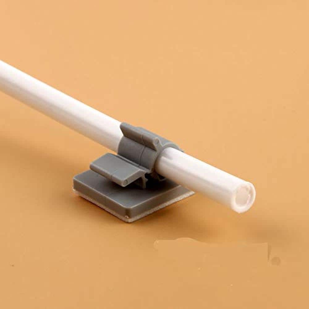 Unbranded Adhesive 1/4 in RO Tubing Mounting Clips for Cable and Line Management Self Adhesive Plastic 10 Pack (3)
