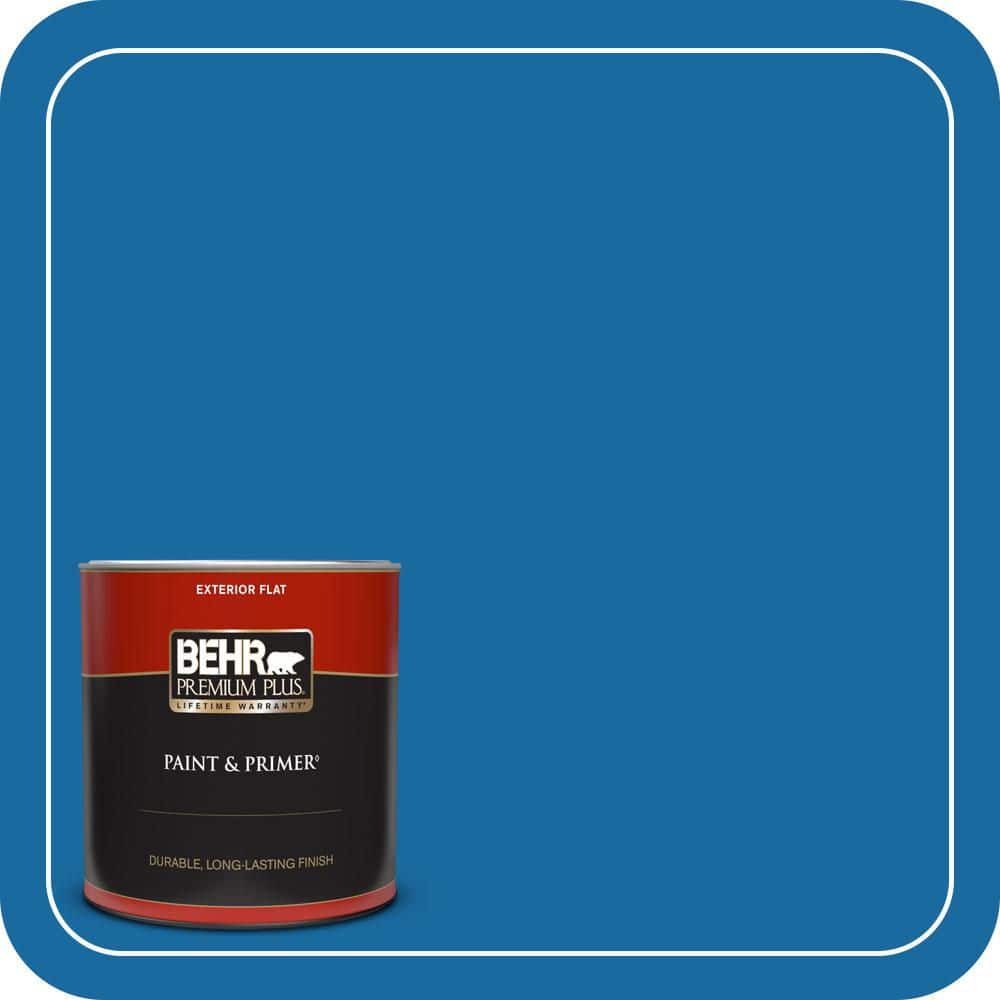 BEHR PREMIUM PLUS #S-G-560 Jazz Blue Extra Durable Flat & Primer (1)